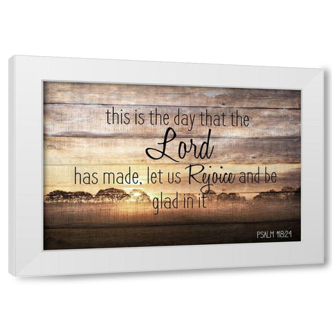 This is the Day White Modern Wood Framed Art Print by Kimberly, Allen