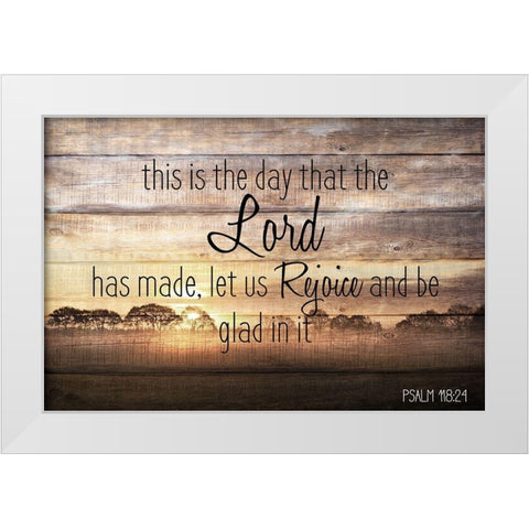 This is the Day White Modern Wood Framed Art Print by Kimberly, Allen