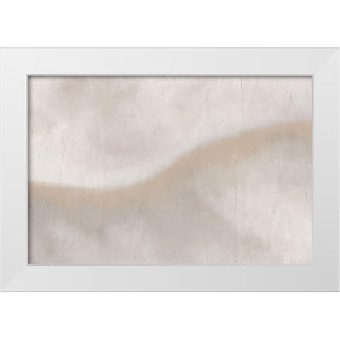 Wave White Modern Wood Framed Art Print by Kimberly, Allen
