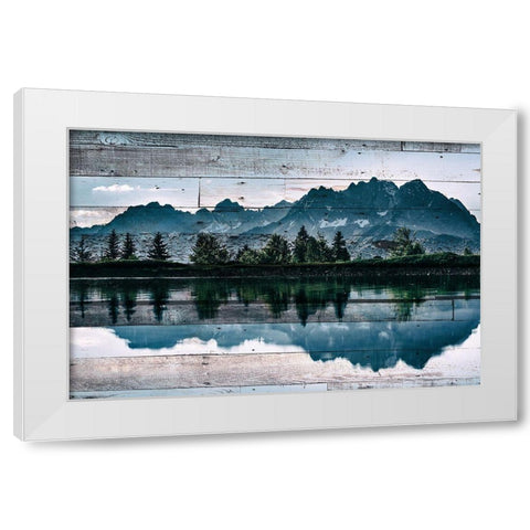 At the Lake C White Modern Wood Framed Art Print by Kimberly, Allen