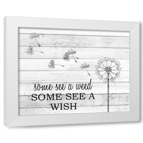Some See White Modern Wood Framed Art Print by Kimberly, Allen