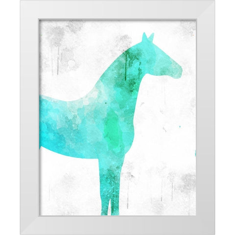 Watercolor Silhouette 5 White Modern Wood Framed Art Print by Kimberly, Allen