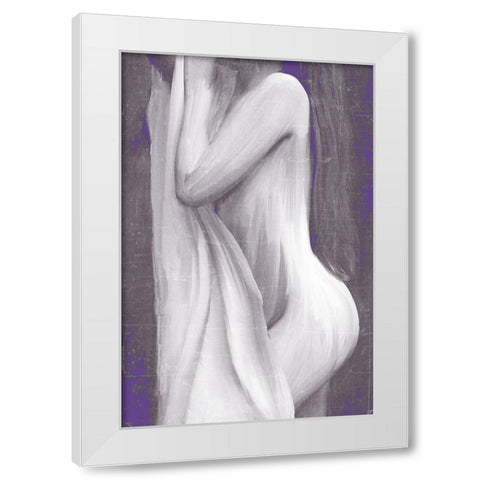 Curve White Modern Wood Framed Art Print by Kimberly, Allen