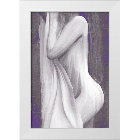 Curve White Modern Wood Framed Art Print by Kimberly, Allen