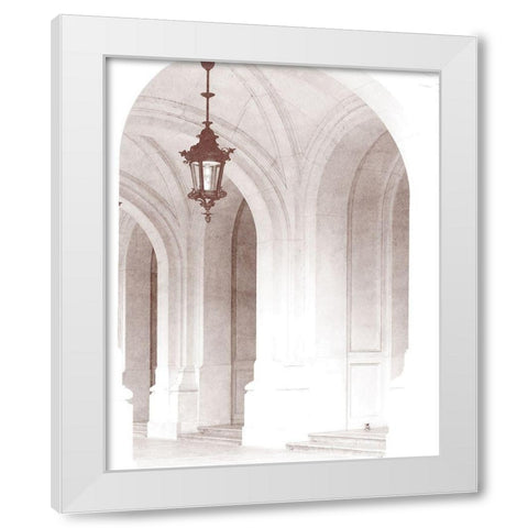 Arches 3 White Modern Wood Framed Art Print by Kimberly, Allen