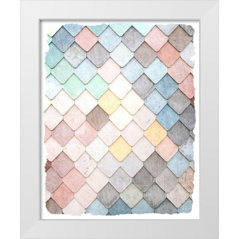 Tiled 2 White Modern Wood Framed Art Print by Kimberly, Allen