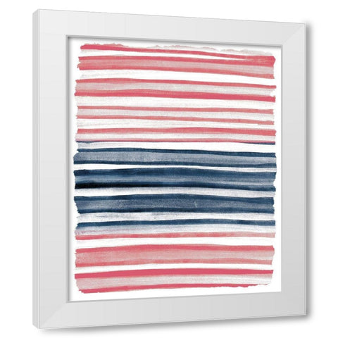 Layers 1 White Modern Wood Framed Art Print by Kimberly, Allen