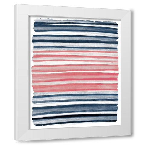 Layers 2 White Modern Wood Framed Art Print by Kimberly, Allen