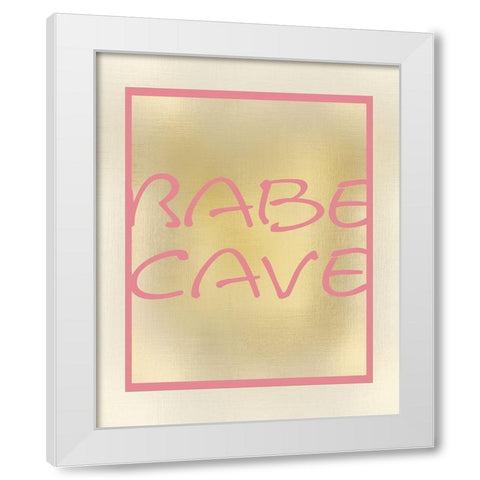 Babe Cave White Modern Wood Framed Art Print by Kimberly, Allen
