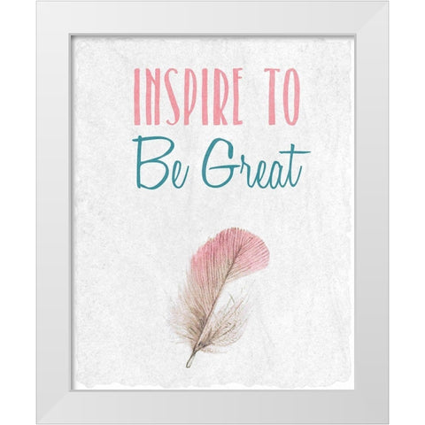 Inspire 3 White Modern Wood Framed Art Print by Kimberly, Allen