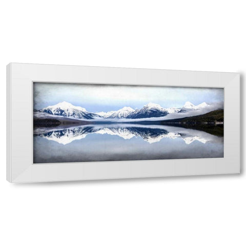 Mountainside Reflection White Modern Wood Framed Art Print by Allen, Kimberly