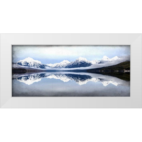 Mountainside Reflection White Modern Wood Framed Art Print by Allen, Kimberly