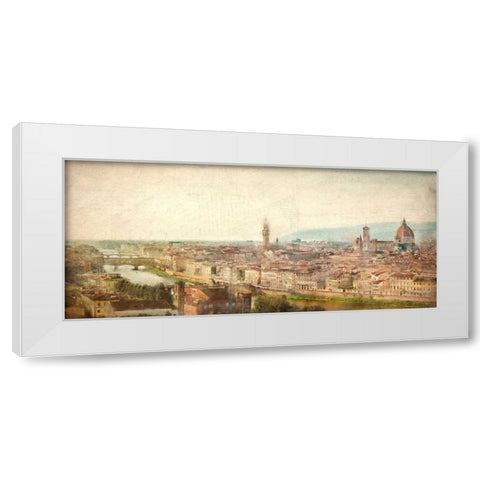 Florence View White Modern Wood Framed Art Print by Allen, Kimberly