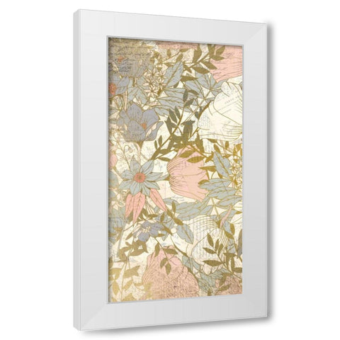 Carte Postale Blooms A White Modern Wood Framed Art Print by Allen, Kimberly