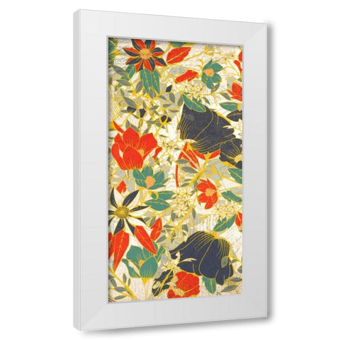 Carte Postale Blooms Henna 2 White Modern Wood Framed Art Print by Allen, Kimberly