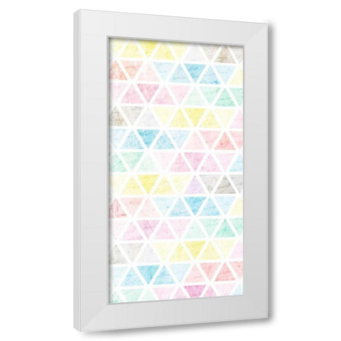 Shades of Spring 1 White Modern Wood Framed Art Print by Allen, Kimberly