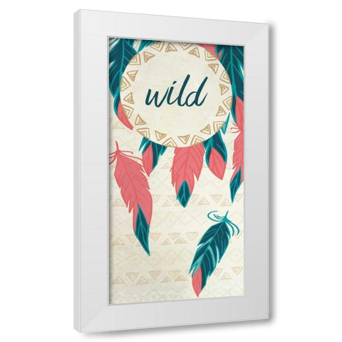 Wild and Free 1 White Modern Wood Framed Art Print by Allen, Kimberly