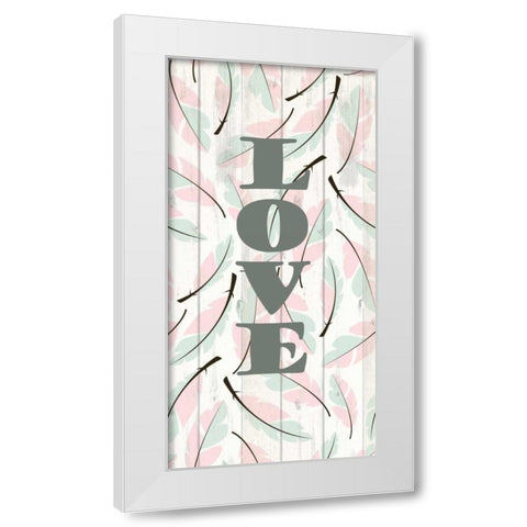 Feathered 1 White Modern Wood Framed Art Print by Allen, Kimberly