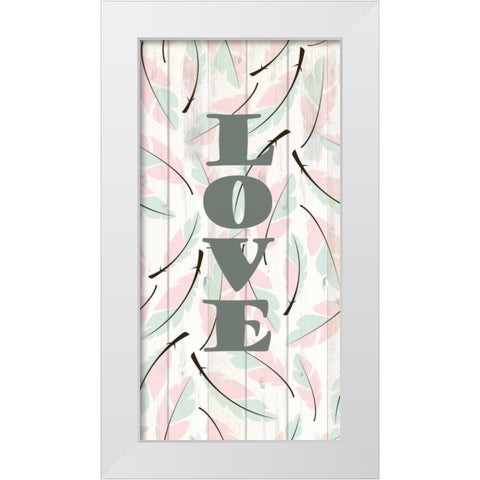 Feathered 1 White Modern Wood Framed Art Print by Allen, Kimberly
