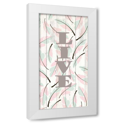 Feathered 2 White Modern Wood Framed Art Print by Allen, Kimberly