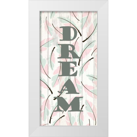 Feathered 3 White Modern Wood Framed Art Print by Allen, Kimberly