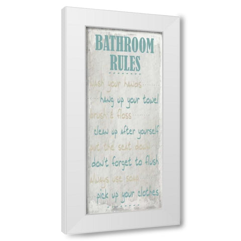 Stone Shell Rules  White Modern Wood Framed Art Print by Allen, Kimberly