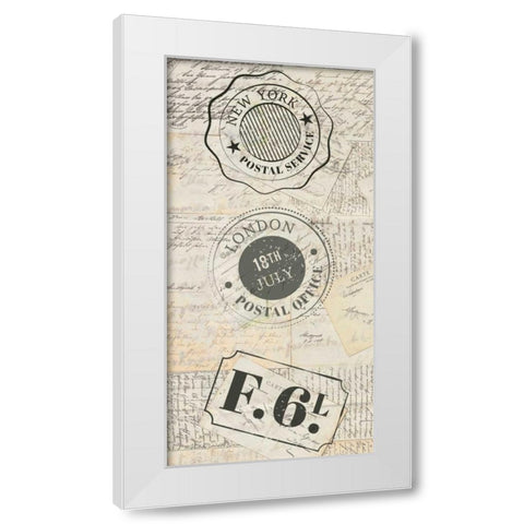 My Travels 1 White Modern Wood Framed Art Print by Allen, Kimberly