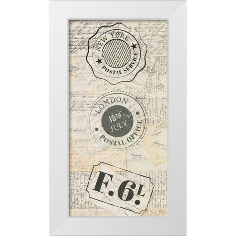 My Travels 1 White Modern Wood Framed Art Print by Allen, Kimberly