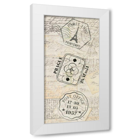 My Travels 2 White Modern Wood Framed Art Print by Allen, Kimberly