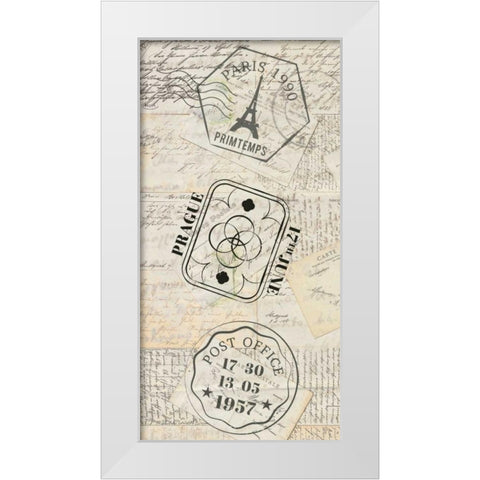 My Travels 2 White Modern Wood Framed Art Print by Allen, Kimberly