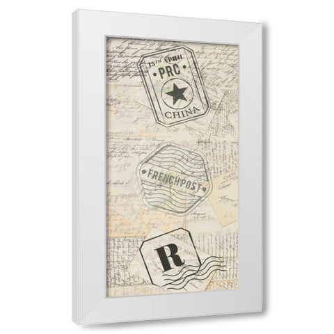 My Travels 3 White Modern Wood Framed Art Print by Allen, Kimberly
