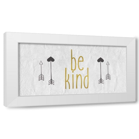 Be Brave 2 White Modern Wood Framed Art Print by Allen, Kimberly