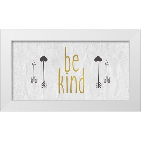 Be Brave 2 White Modern Wood Framed Art Print by Allen, Kimberly