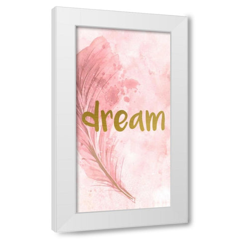 Dream Feathered  White Modern Wood Framed Art Print by Allen, Kimberly