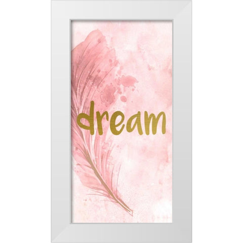 Dream Feathered  White Modern Wood Framed Art Print by Allen, Kimberly