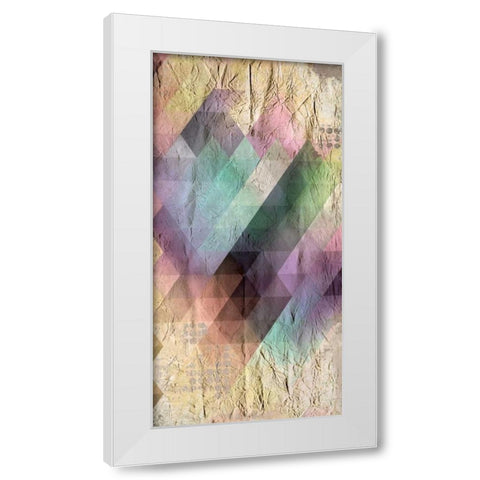 Color Code 1b White Modern Wood Framed Art Print by Allen, Kimberly