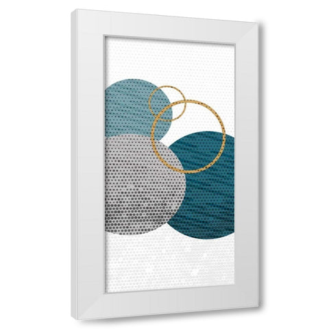 Circle Time A White Modern Wood Framed Art Print by Allen, Kimberly