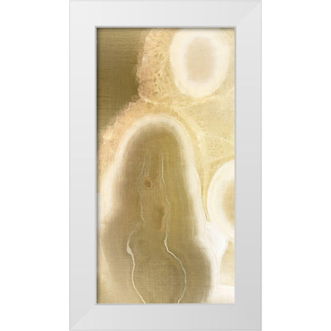 Golden Touch 1 White Modern Wood Framed Art Print by Kimberly, Allen