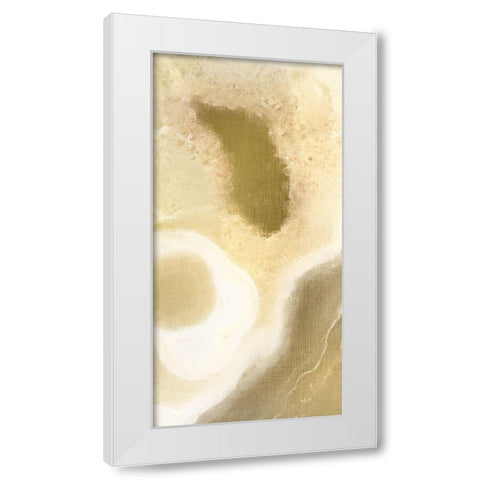 Golden Touch 2 White Modern Wood Framed Art Print by Kimberly, Allen
