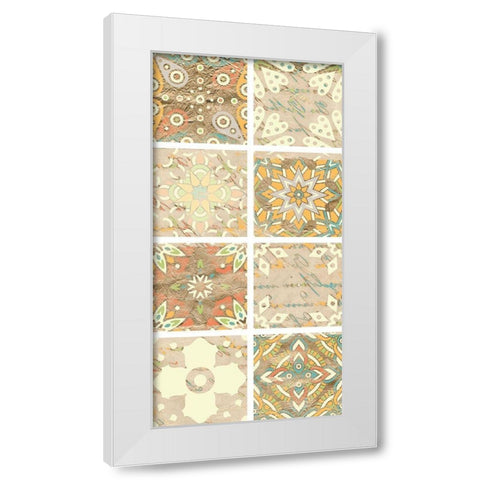 Panel of Tiles 2 White Modern Wood Framed Art Print by Kimberly, Allen