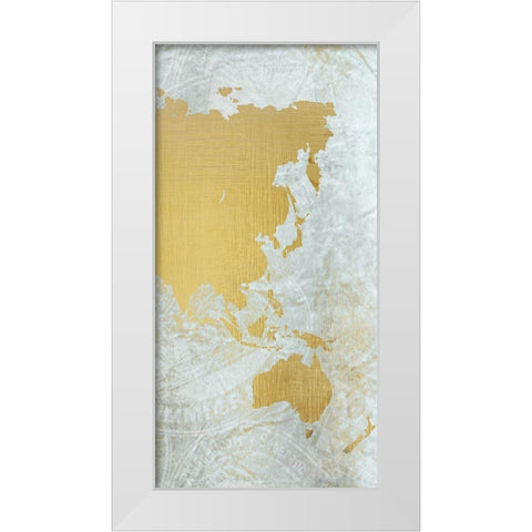 World C White Modern Wood Framed Art Print by Kimberly, Allen