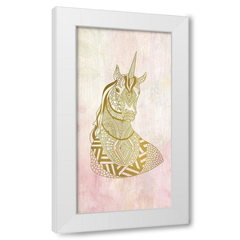 Unicorn Dreams 1 White Modern Wood Framed Art Print by Kimberly, Allen