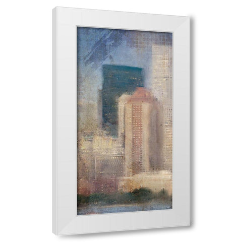 City Life A White Modern Wood Framed Art Print by Kimberly, Allen