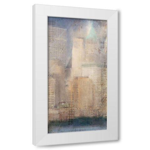 City Life B White Modern Wood Framed Art Print by Kimberly, Allen