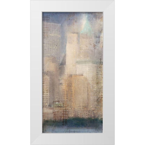 City Life B White Modern Wood Framed Art Print by Kimberly, Allen