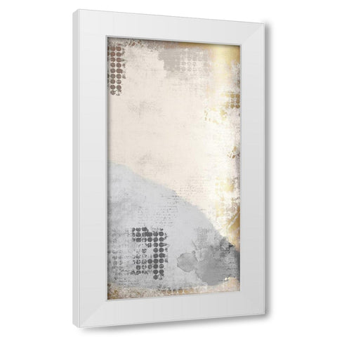 Gold Panel 2 White Modern Wood Framed Art Print by Kimberly, Allen