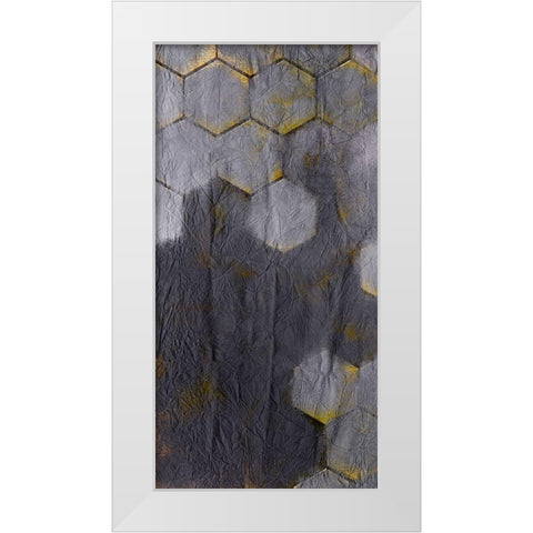 Squared Shape A White Modern Wood Framed Art Print by Kimberly, Allen