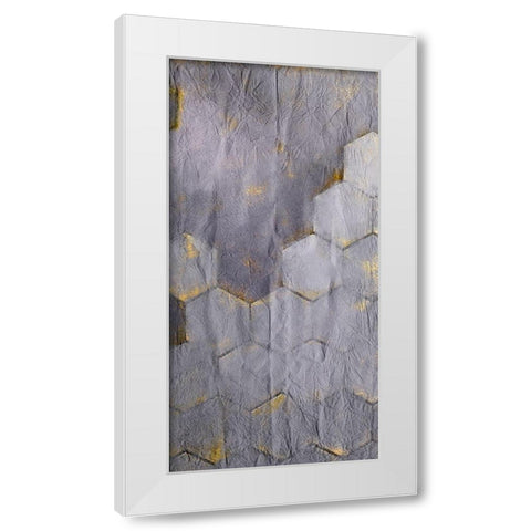 Squared Shape B White Modern Wood Framed Art Print by Kimberly, Allen