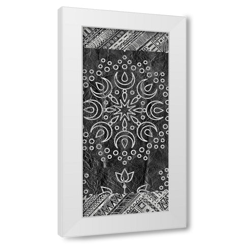 Patterned A White Modern Wood Framed Art Print by Kimberly, Allen