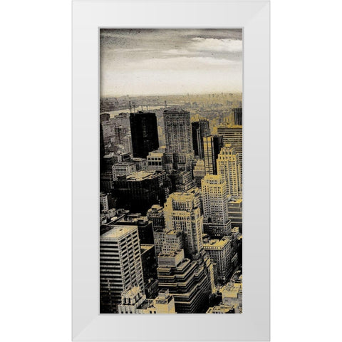 Manhattan A White Modern Wood Framed Art Print by Kimberly, Allen